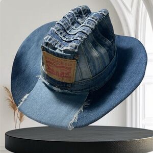 Levi's Blue Denim Cowboy Hat